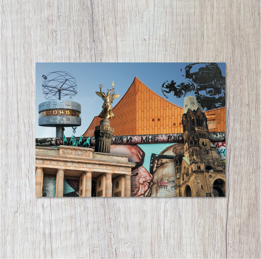 Momokin - Wholesale Postcard - Berlin collage #20