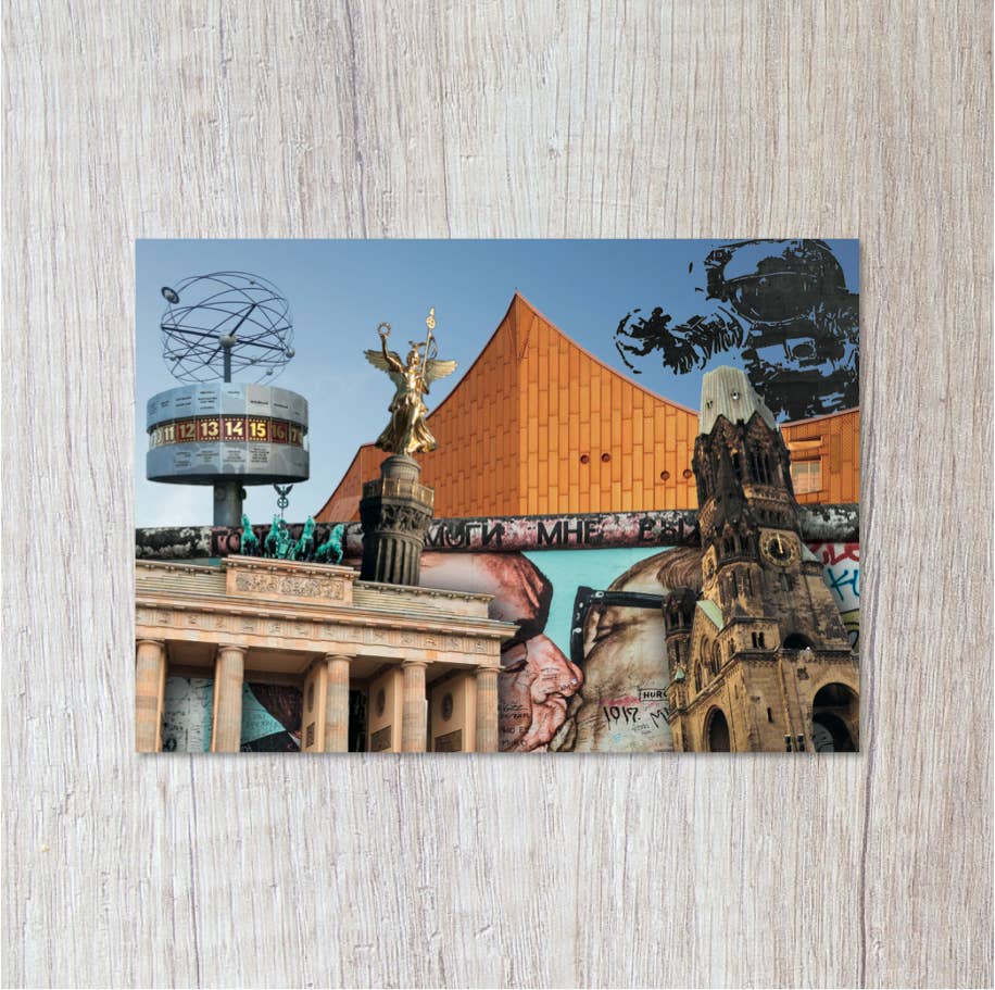 Momokin - Wholesale Postcard - Berlin collage #2