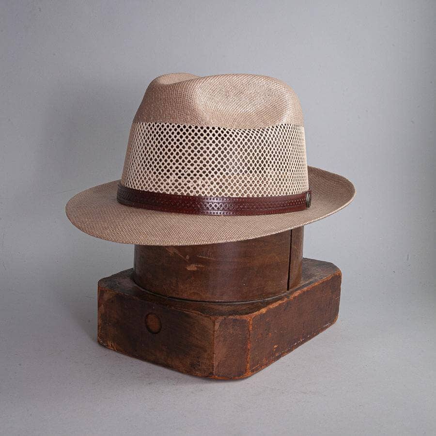 American Hat Makers – Chapéu de palha – Unissexo por atacado – Chapéu Fedora de Palha Trilby - Estilo Toscana5