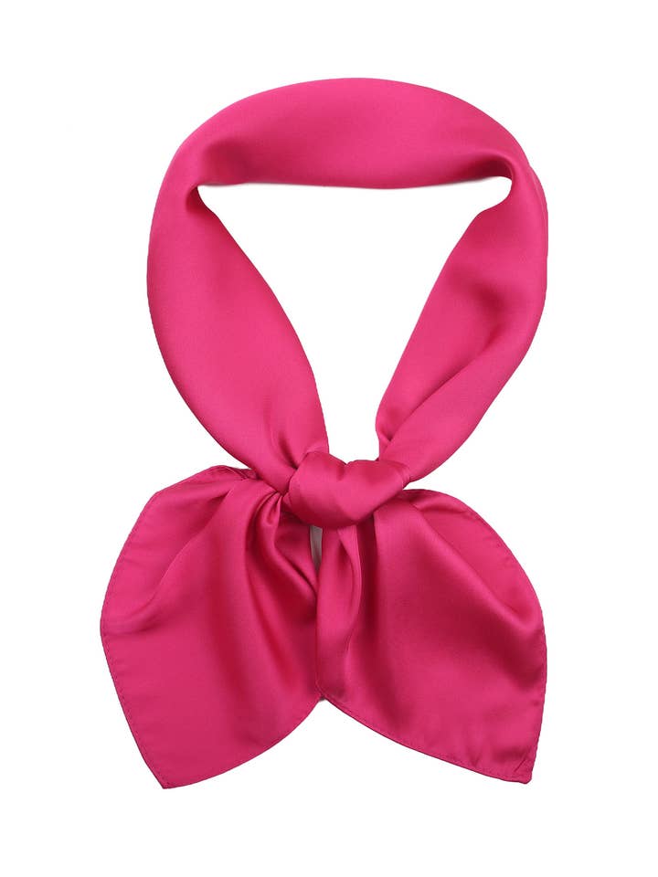 Small solid satin silk-touch square E-09173 for wholesale by PHANIE MODE