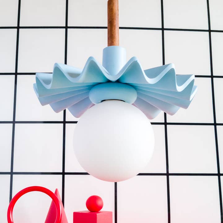 Mono - Wholesale Accent/Desk Lamp - Handmade jesmonite pendant lamp "Antoinette" in 4 colors