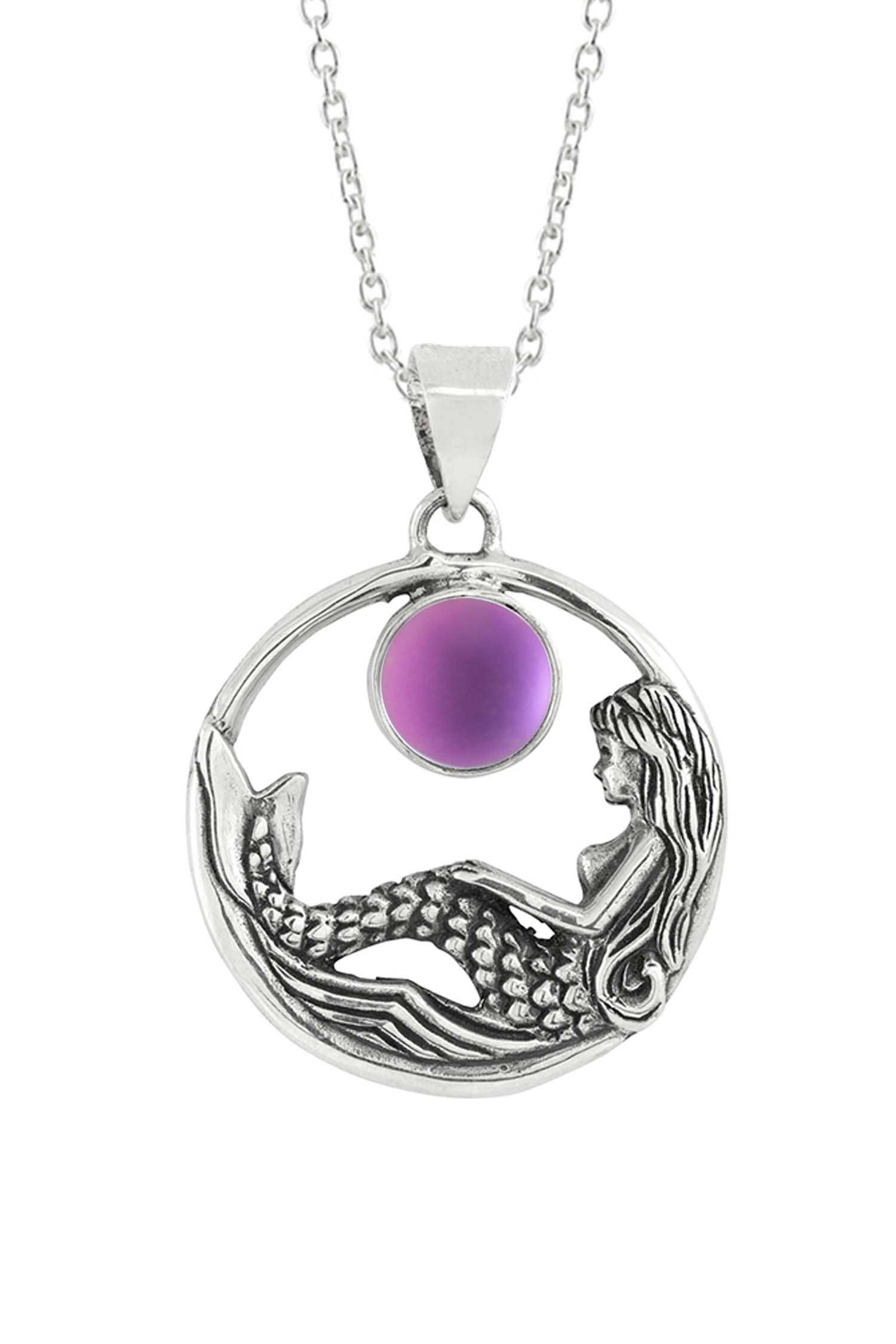 LeightWorks - Wholesale Pendant/Charm Necklace - Mermaid Pendant Sterling Silver Crystal Jewelry Sea Necklace9