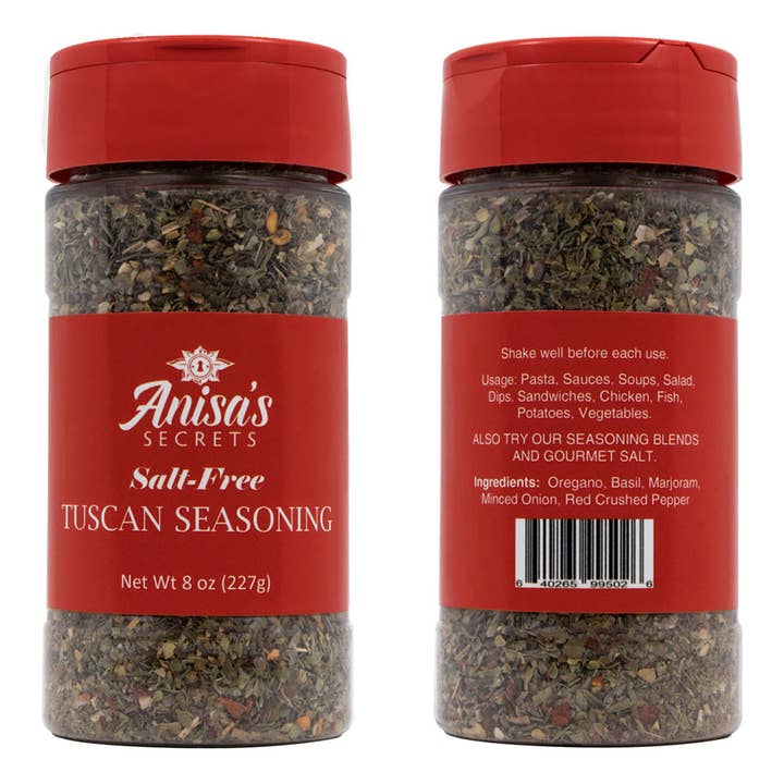 Salt-Free Tuscan Seasoning 8 oz. for wholesale by Anisa's Secrets Spices