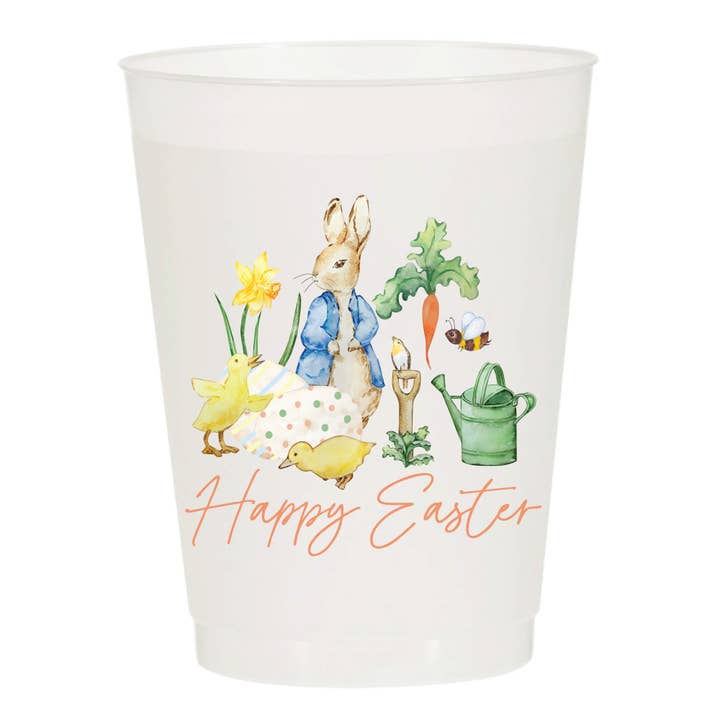 Copos Frosted Frosted da Peter Rabbit Bunny Garden Party - Páscoa por atacado de Sip Hip Hooray