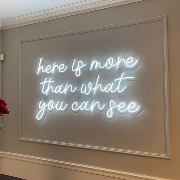 Here is More Than What You Can See Neon Sign for wholesale by Aoos Custom