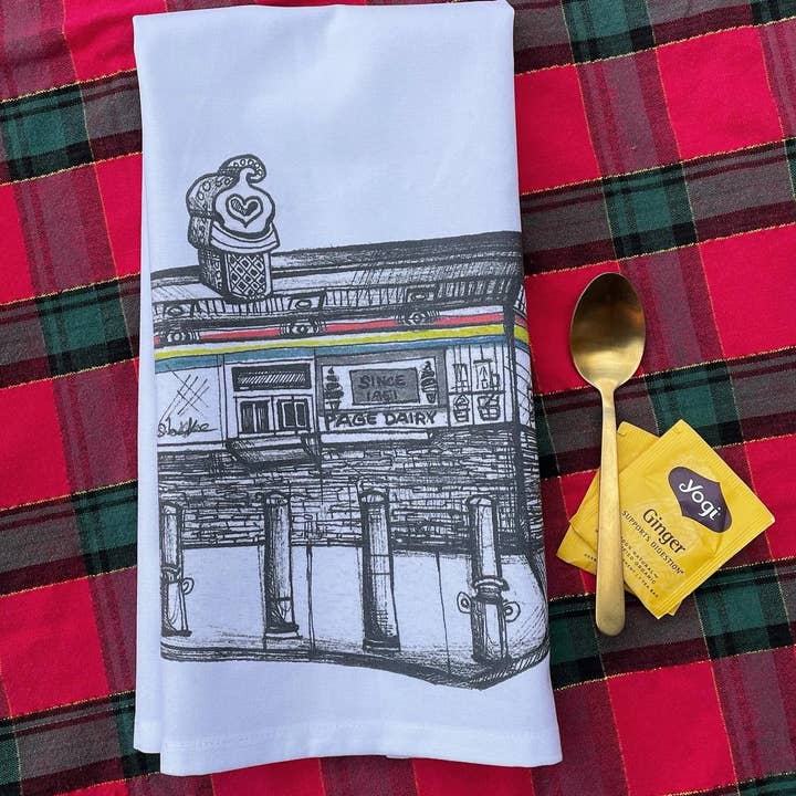 Page's Dairy Mart Towel for wholesale by KLoRebel Art Co.