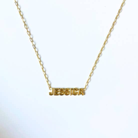 Custom Brooklyn Bubble Letter Nameplate for wholesale by The Sis Kiss