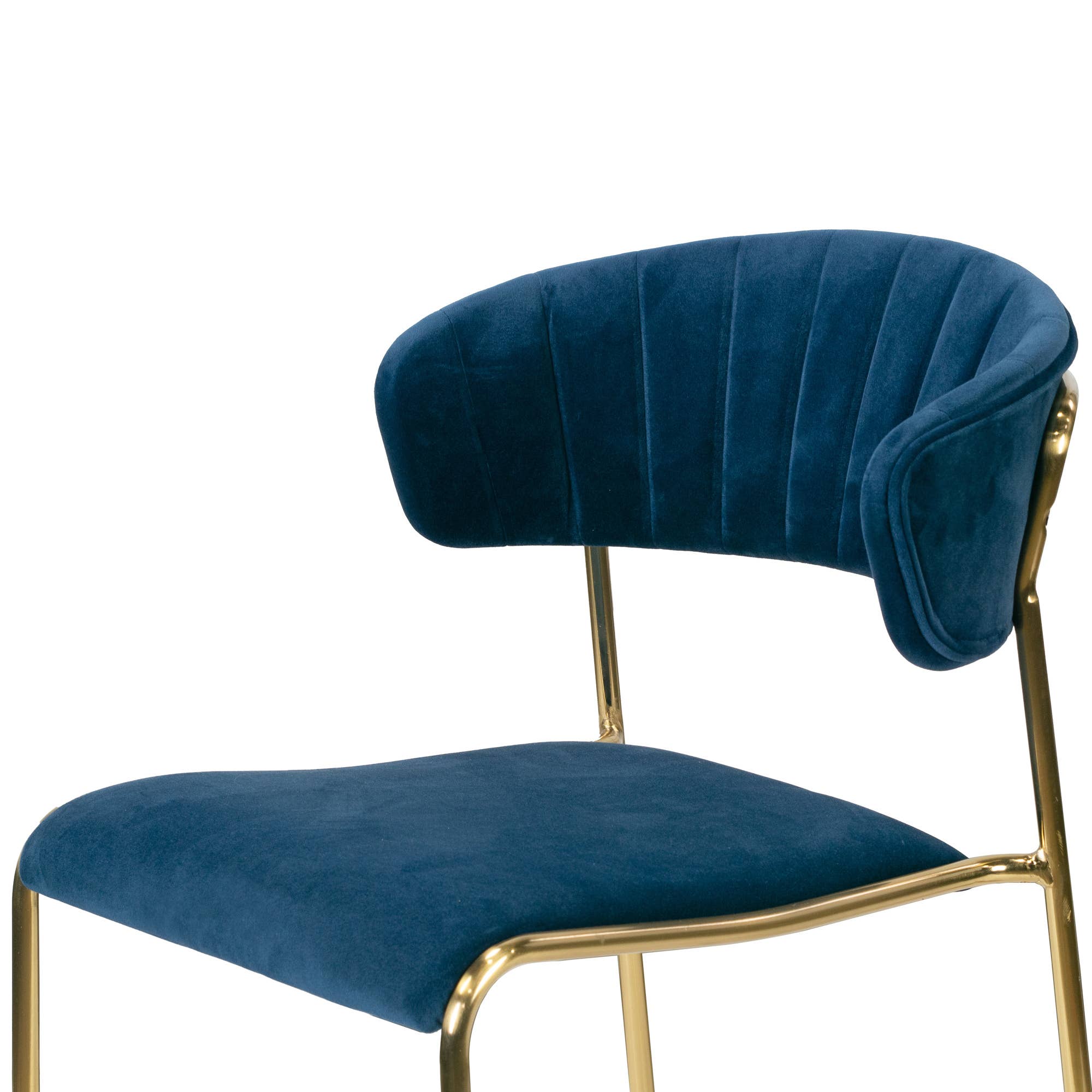 Glamour Home - Wholesale Chair - Set of 2 Andre Velvet Dining Chairs with Golden Legs7