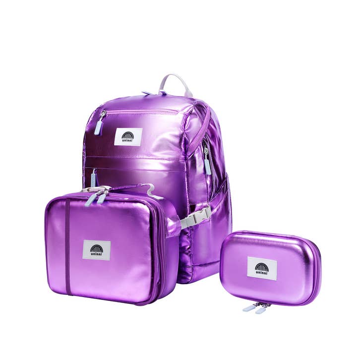 Ellis Lunch Bag - Metallic Lavender Ellis Lunch Bag - Metallic Lavender