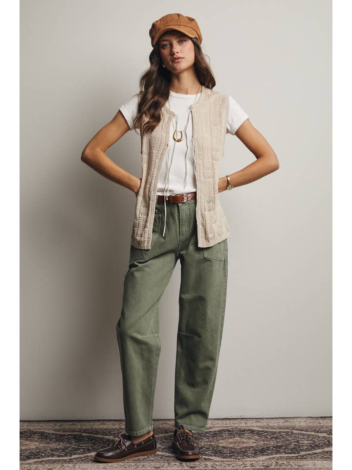 Forte - Wholesale Jeans - Women's - High Rise Barrel Utility Jeans FP0004 7