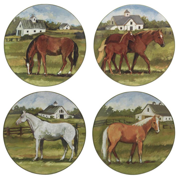 Certified International - Wholesale Dinner Plate - York Stables Dinner Plate 10.5in 4 asst