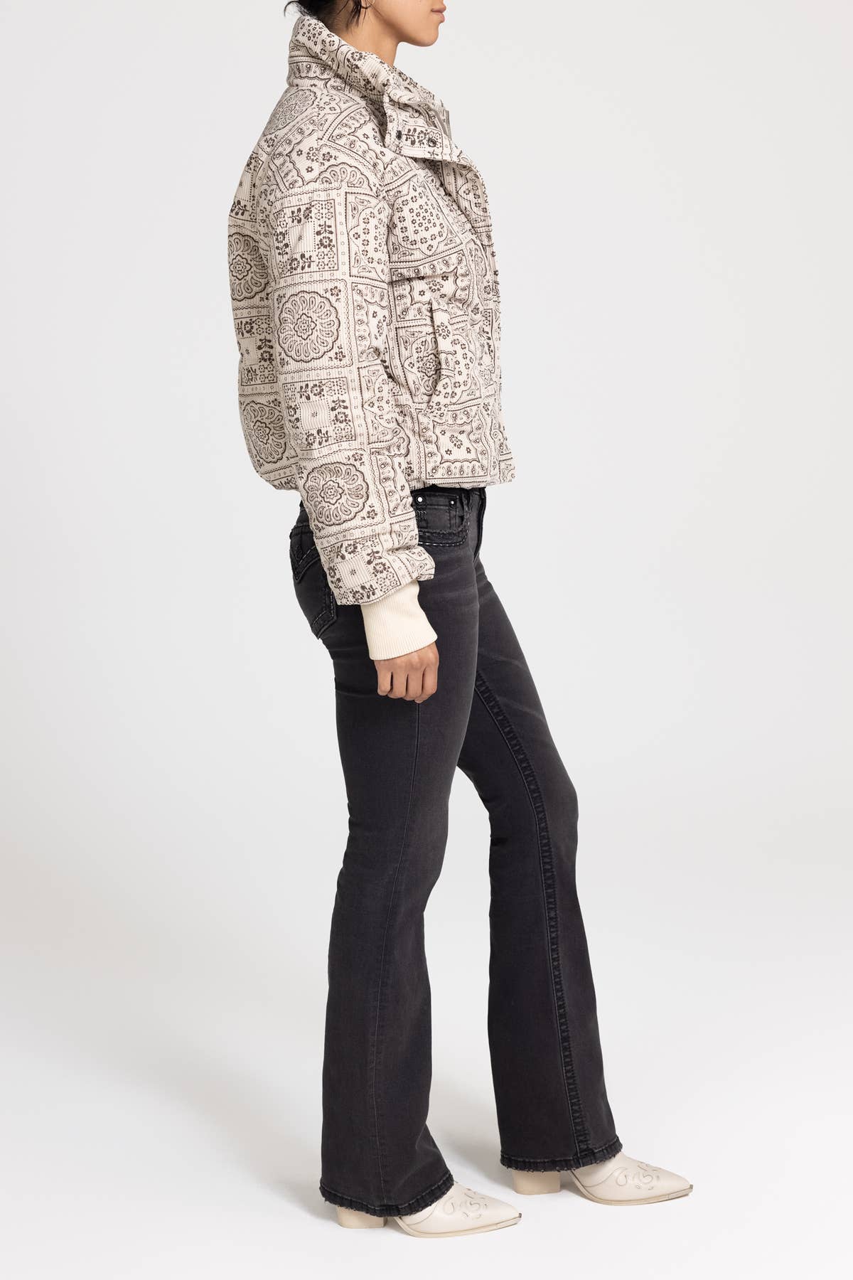 Miss Me - Wholesale Puffer Jacket - Women's - MJ0820L- CORDUROY PUFFER JACKET1