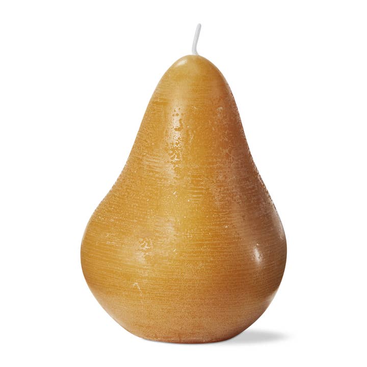 Yellow SALE Pear Shaped Paraffin Wax Candle Yellow' for wholesale on Faire