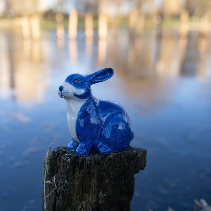 Heinen Delfts Blauw - Venta al por mayor Figura decorativa - Conejo azul Delft1