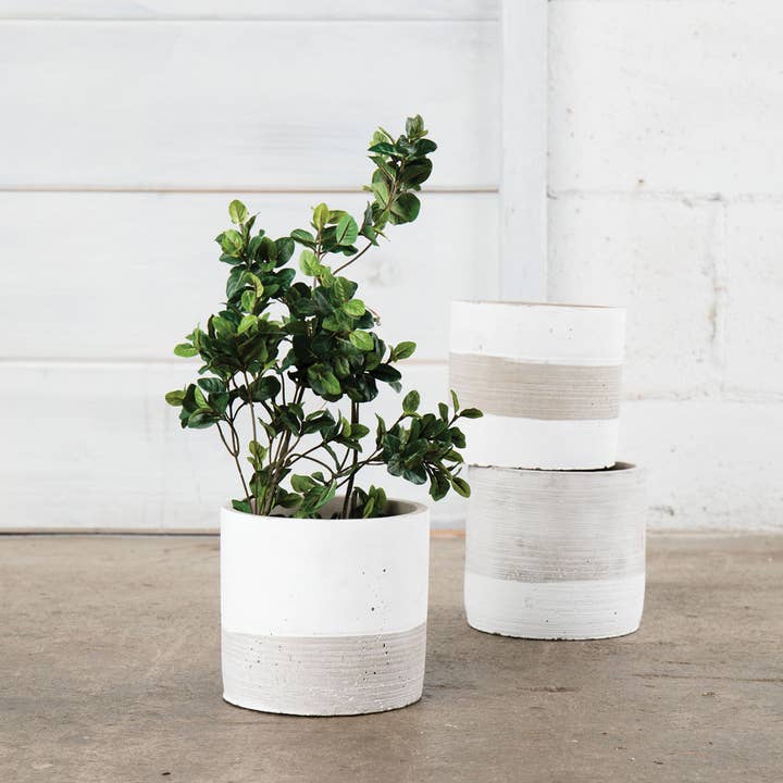 Willow Group - Wholesale Plant Pot - RD CEMENT PLANTER - 3 ASST