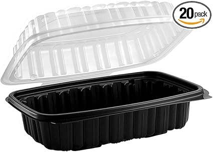 EcoQuality - Wholesale Food Storage Container - EcoQuality Hinged Clamshell Takeout Containers 9x9 Inches0