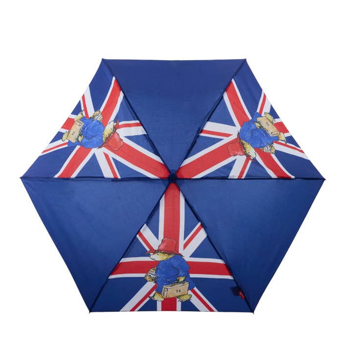 Signare Tapestry - Wholesale Umbrella - Unisex - Union Jack Paddington Bearâ„¢ - Folding Umbrella