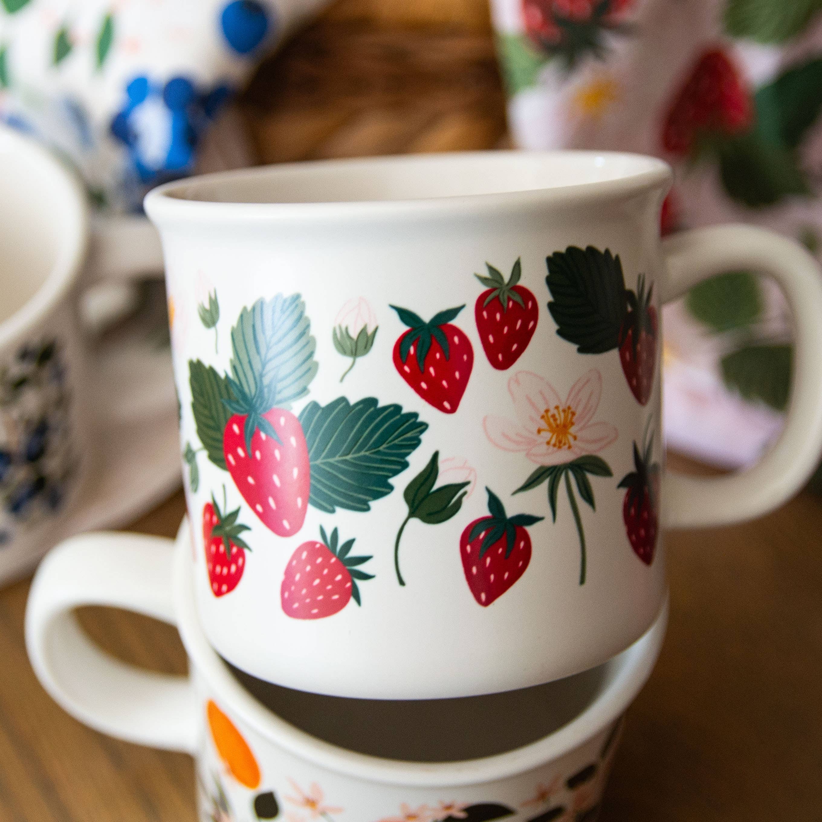 Paper Farm Press - Wholesale Coffee Mug - Strawberry Patch Mug2