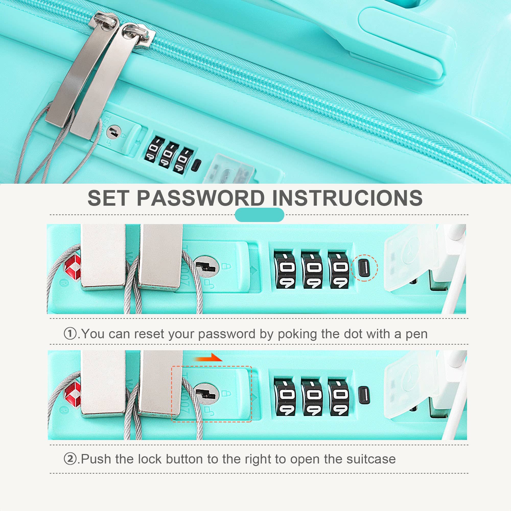 VTNG50 - Wholesale Luggage - Luggage Set of 3, 20, 24, 28inch with USB Port43