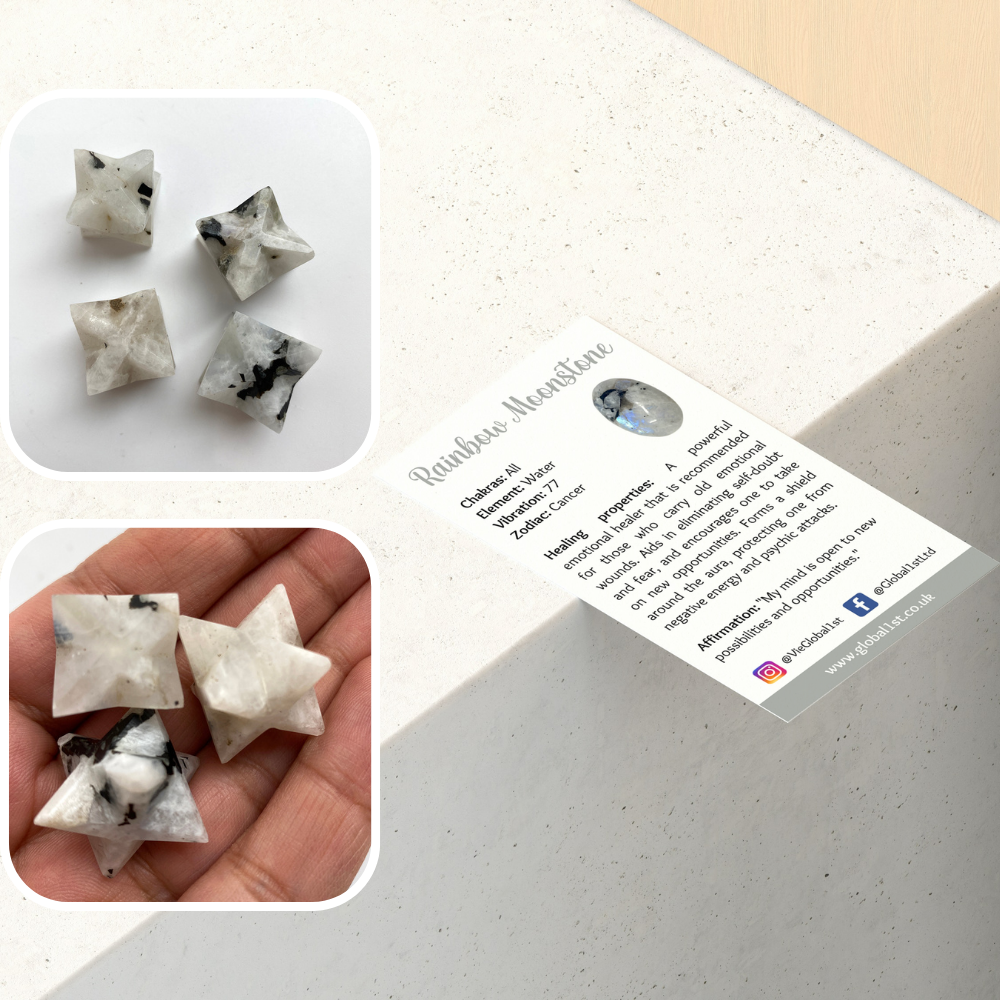 VIE - Vendita all'ingrosso Pietra/cristallo spirituale - Piccola stella Merkaba, 2 cm26