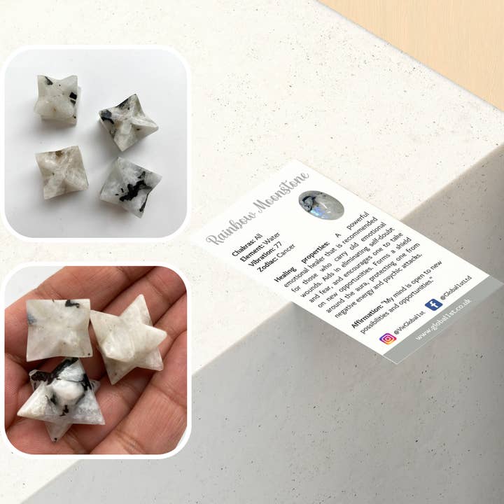 VIE - Vendita all'ingrosso Pietra/cristallo spirituale - Piccola stella Merkaba, 2 cm26