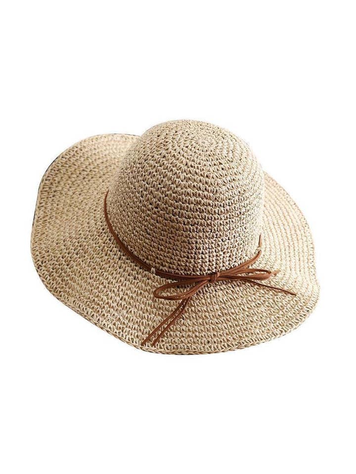 Retro Butterfly Slips Åndbar Strå Fiskerhat DP25E416 for engroshandel hos Dipped Shop