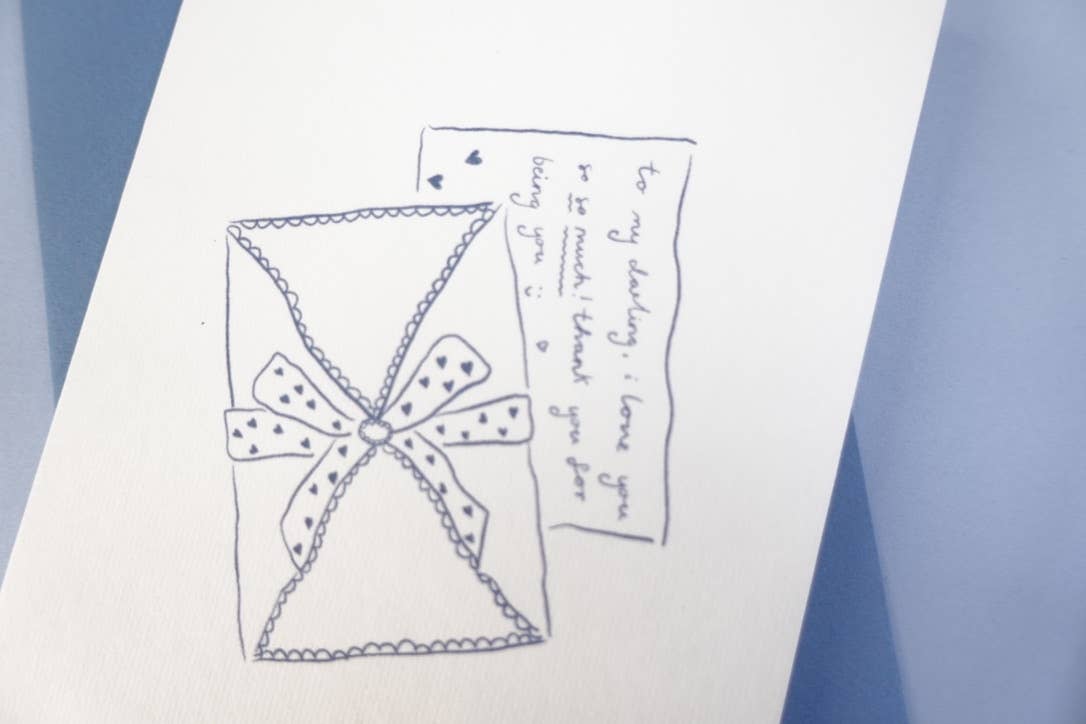 La Belle Saison – wholesale Love card – Premium Frill Love Letter Greeting Card  A61