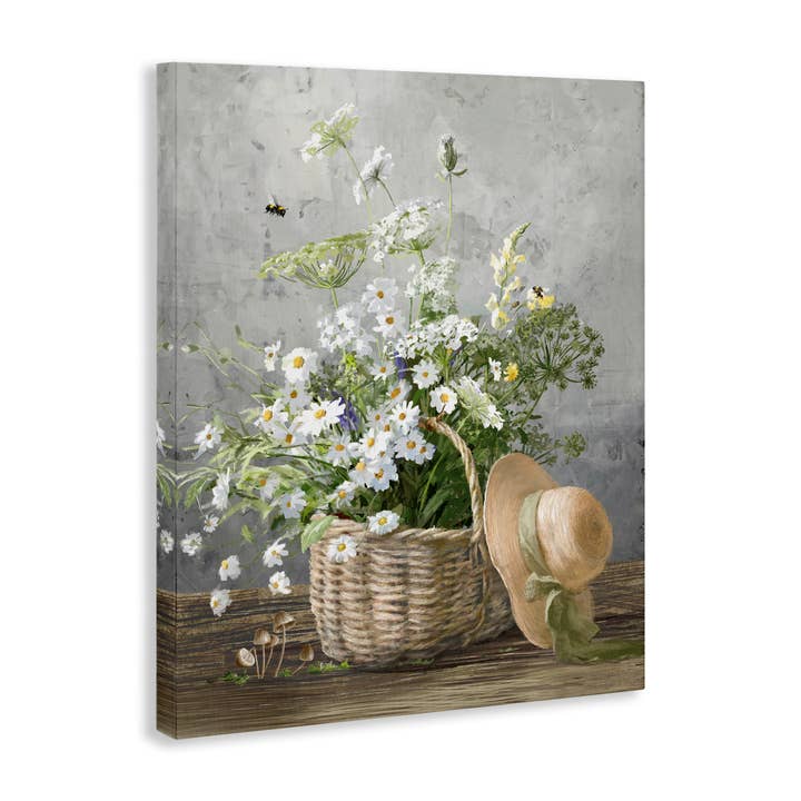 Stupell Industries - Wholesale Wall Sign - Country Daisy Basket - Unframed Wall Art6