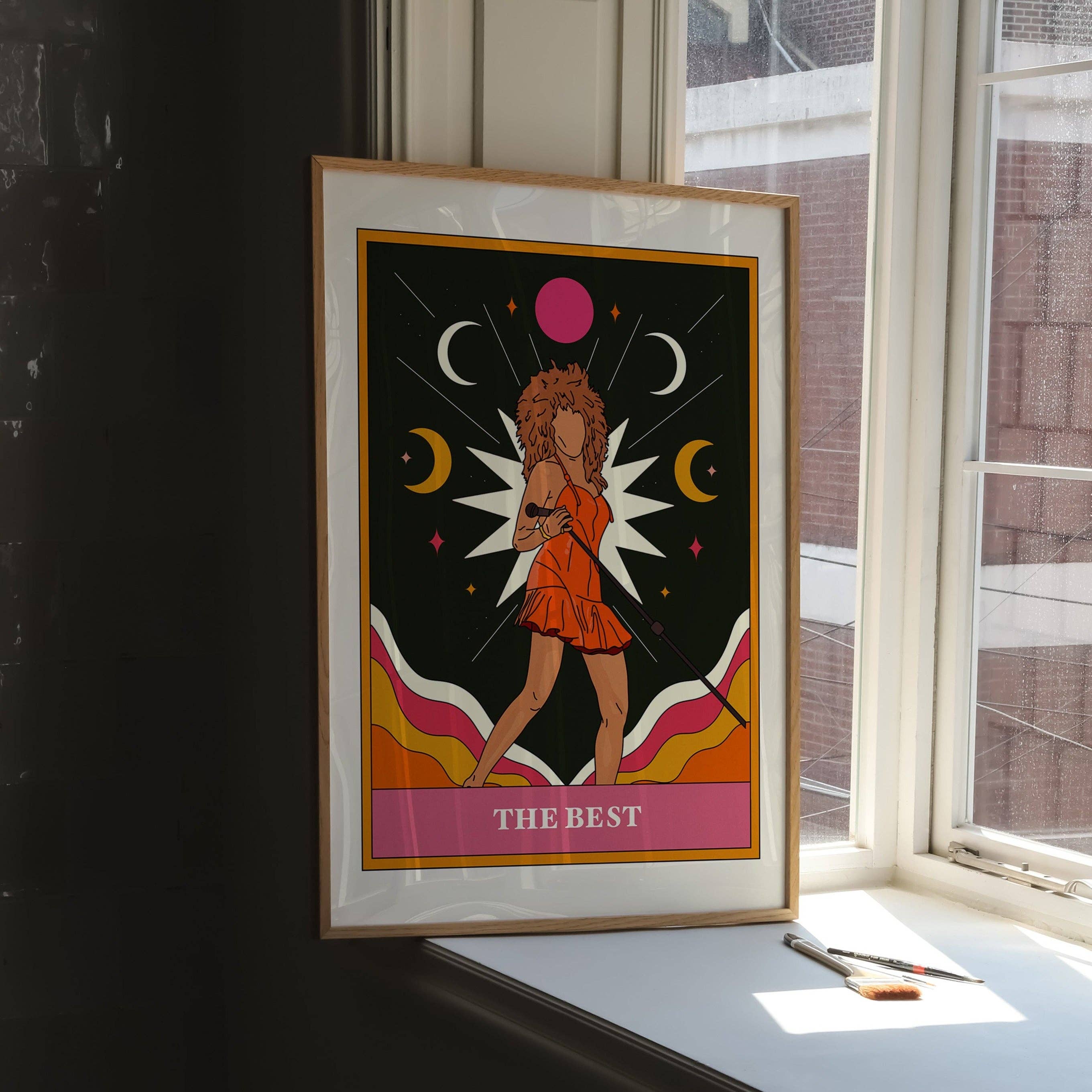 Twisted Rebel Designs - Wholesale Art Print - Tina Turner Card Art Print2