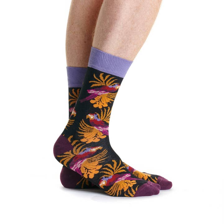 Black Cactoes Sock for wholesale by Ruban Rouge