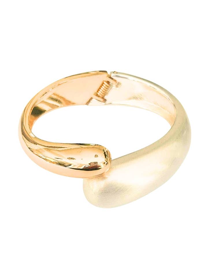 Croatia Coastline Cuff – Two-Tone Statement Bangle for wholesale by Amber Leaf Jewellery