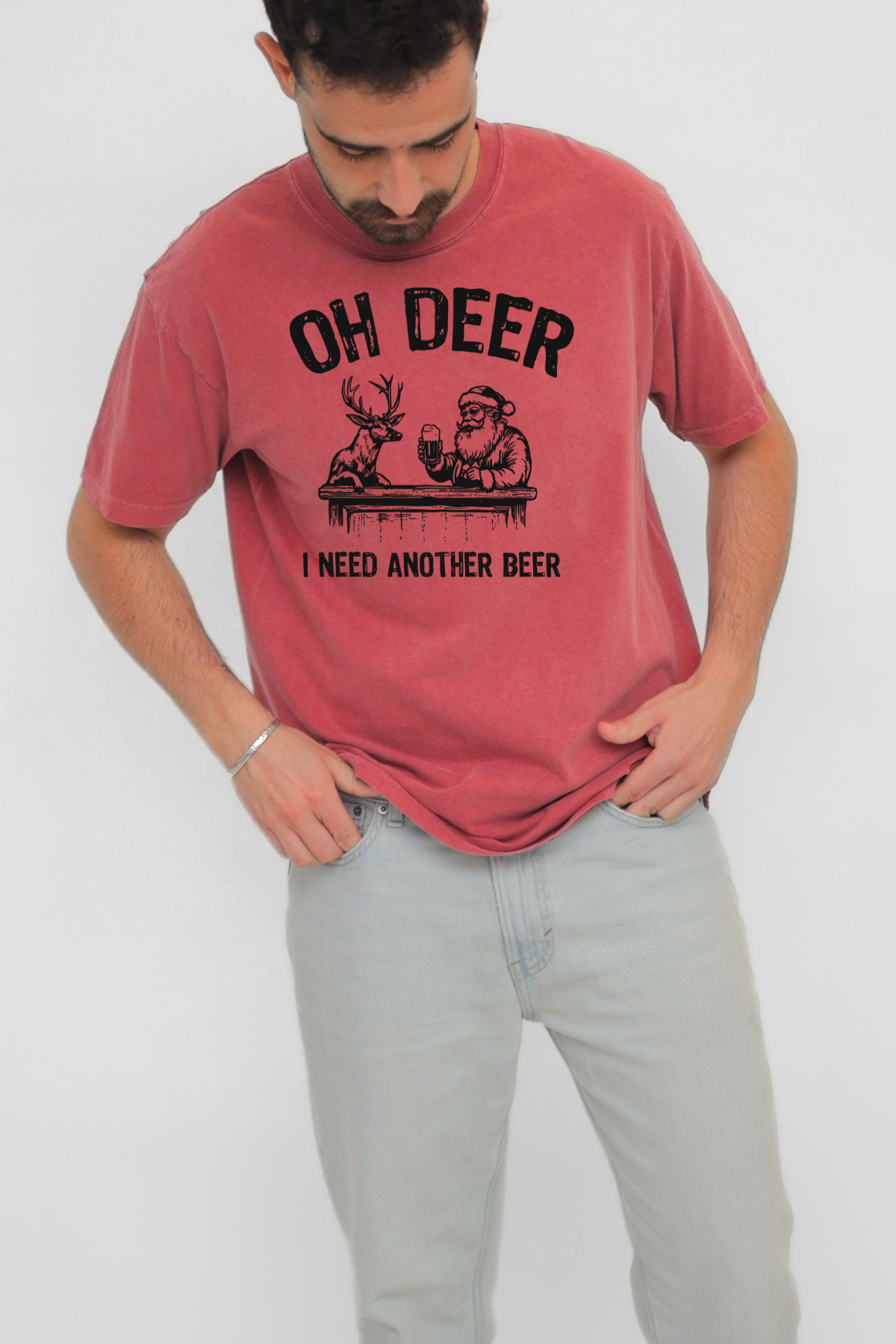 Gambi's Tees - Wholesale T-Shirt (Graphic) - Men's - Oh Deer Another Beer Tee0
