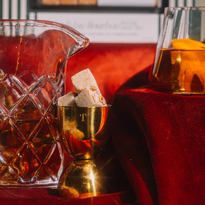 TEASPRESSA | LUXE Mixer Cube - Wholesale Cocktail Mix/Syrup - Holiday Bourbon Old Fashioned Mixer Cube Trio5