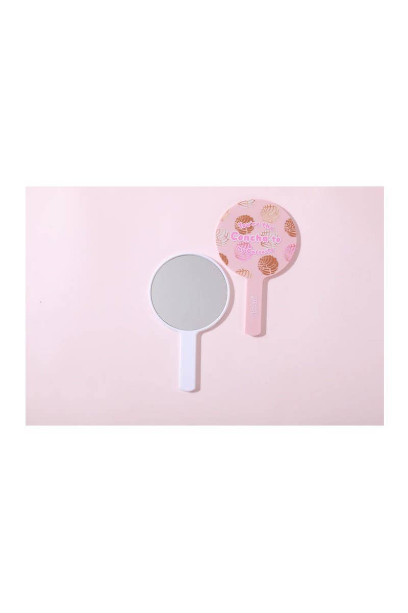 PINEAPPLE Beauty - Wholesale Compact Mirror - Prolux M-627 White Concha to My Cafecito Handheld Mirror -6 1