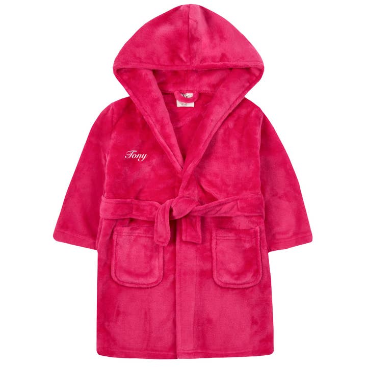 Lulabay – wholesale Robe – Kids – Lulabay Girls Personalised Hooded Dressing Gown