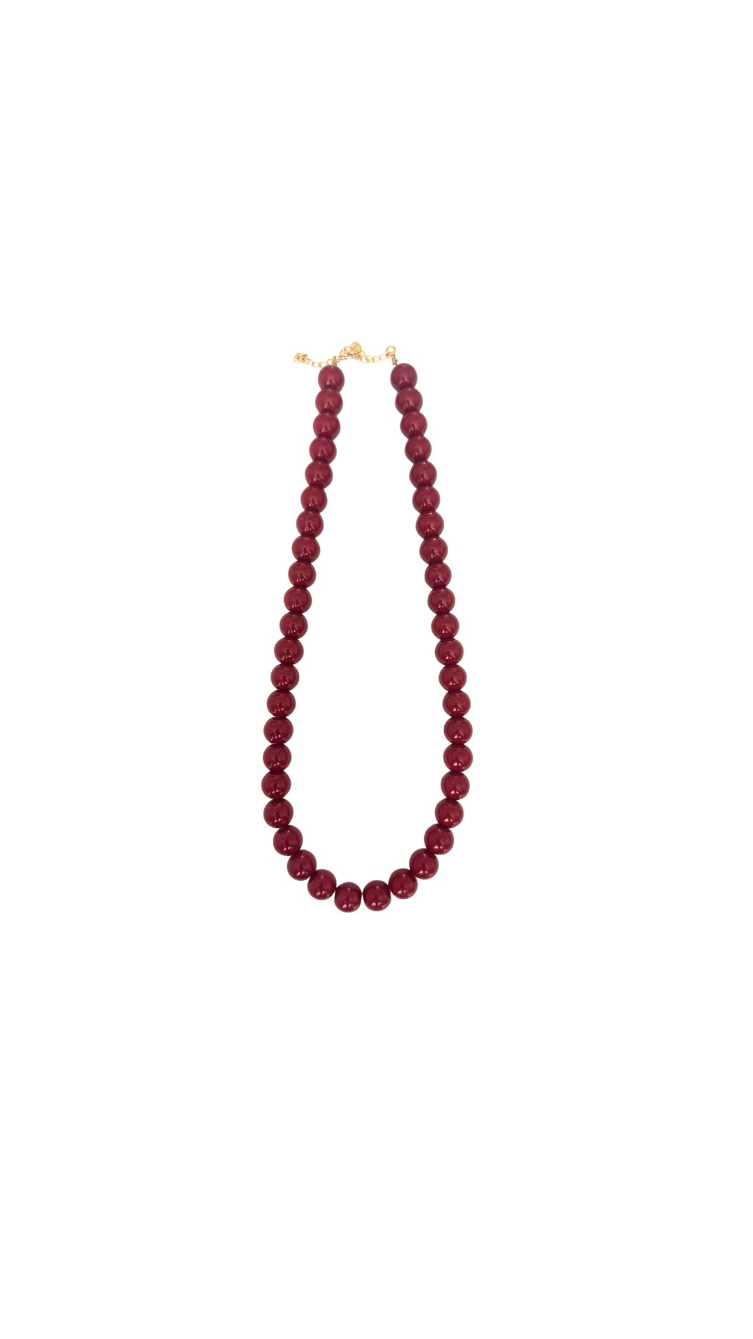 Coco's Beads and Co – wholesale Pärlband/Pärlhalsband – Colette-halsbandet - Vinröd0