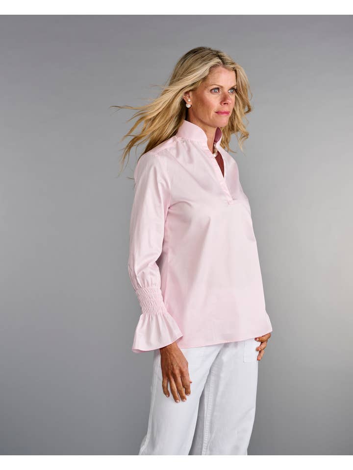 The Smocked Tunic in Ballerina Pink for wholesale on Faire