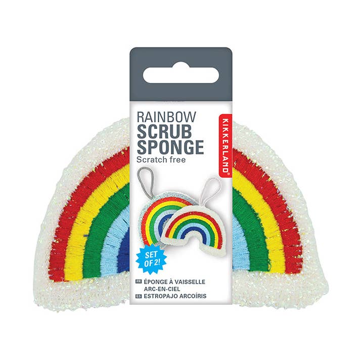 Rainbow Sponges for wholesale by Kikkerland Design Inc