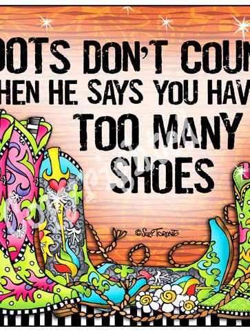 Laarzen tellen niet mee (TingleBoot) muismat voor wholesale door Suzy Toronto Wholesale