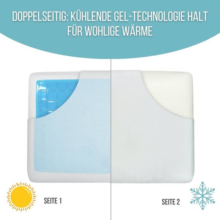 Inphysio - Wholesale Bedding Pillow - Oreiller avec gel rafraîchissant à Mémoire de Forme | CONFORT GEL5