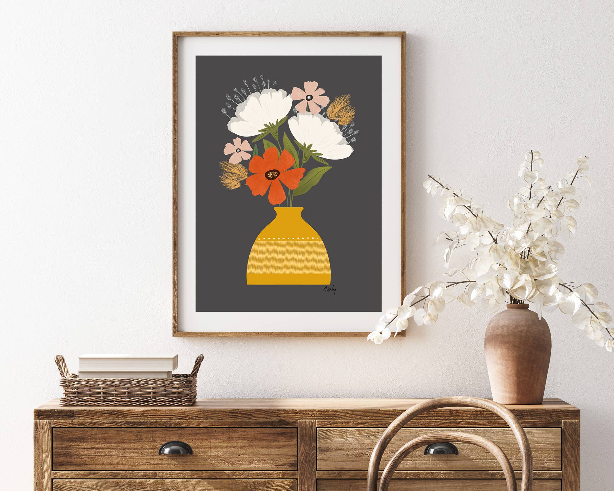 Annie Bailey Art - Wholesale Art Print - Old Fashioned - floral illustration prints2