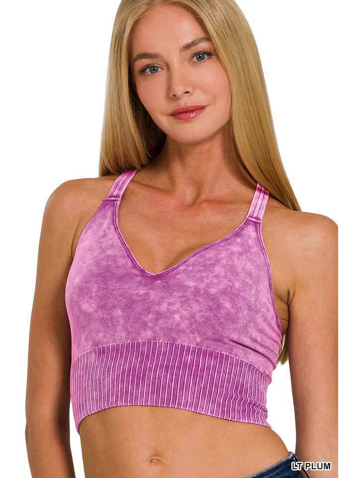42POPS - Wholesale Tank Top - Women's - `.Washed Seamless Bra Cross Back23