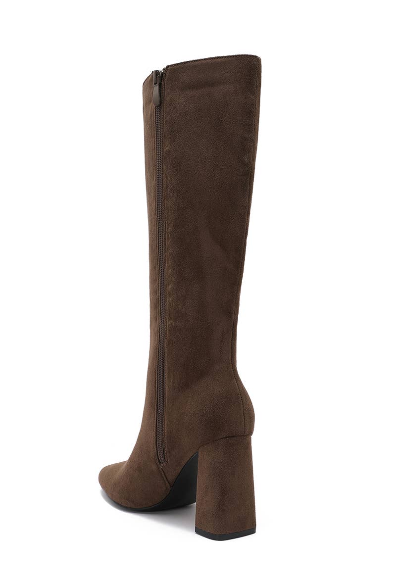 Joia Paris – wholesale Boots – Unisex – Square-heeled boots in faux suede H8-995H8