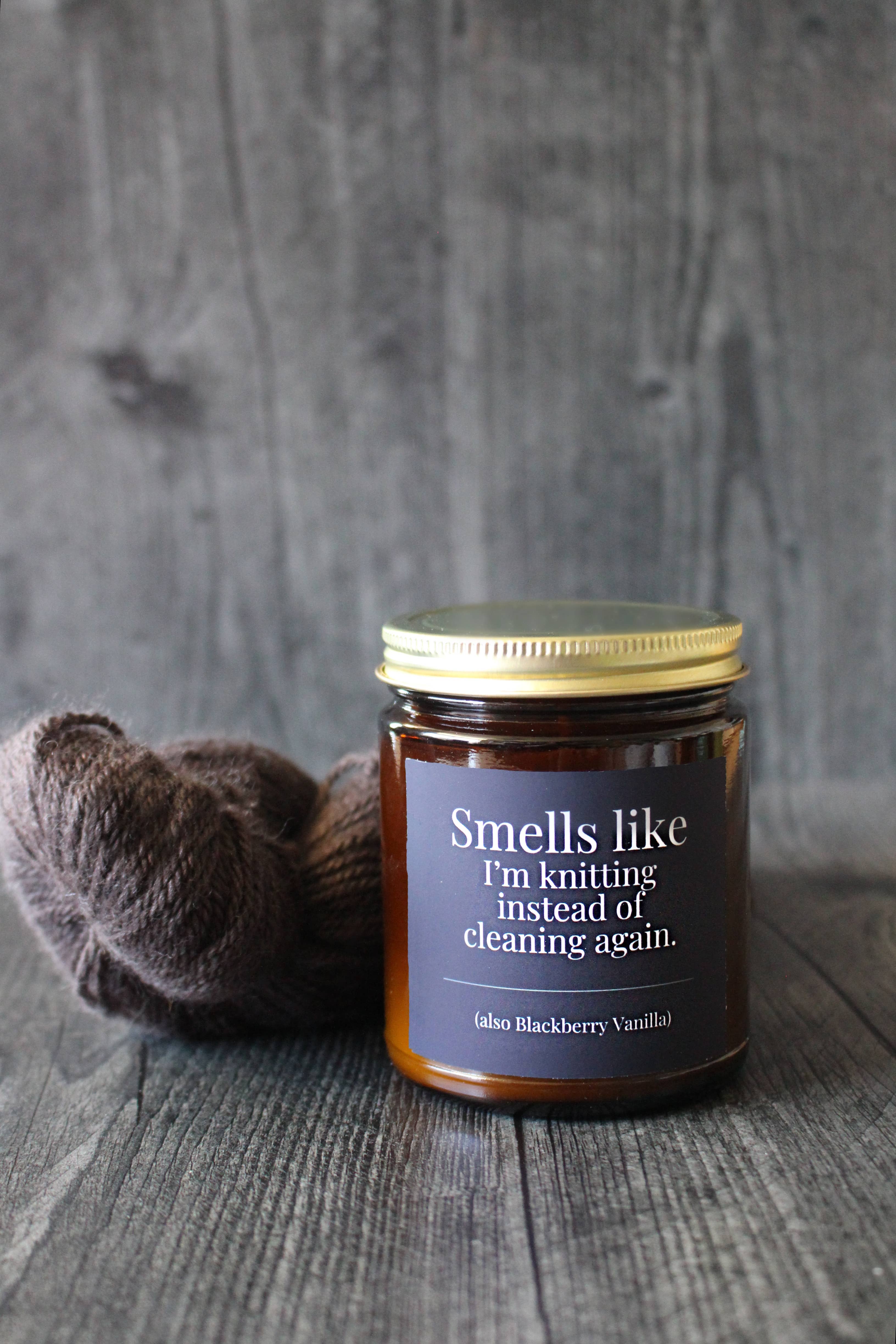 NNK Press - Vente Bougie en bocal - Bougies en cire de coco et soja coulées à la main pour tricoteurs1