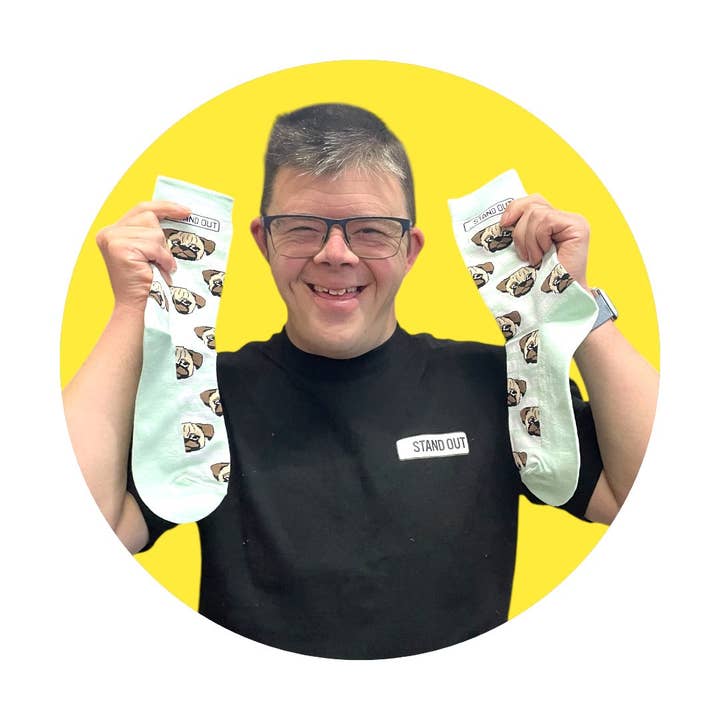 Pug Dog Socks for wholesale by Stand Out Socks