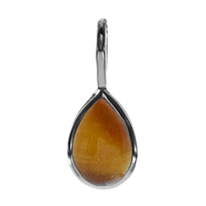 Samira teardrop tiger's eye pendant for wholesale by Kali Ma Designs - Sterling Silver Jewellery