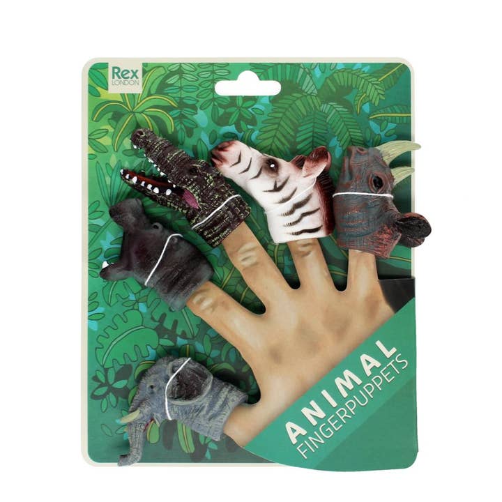 Bobangles - Wholesale Finger puppet – Child & baby - Rex London Animal Finger Puppets - Safari