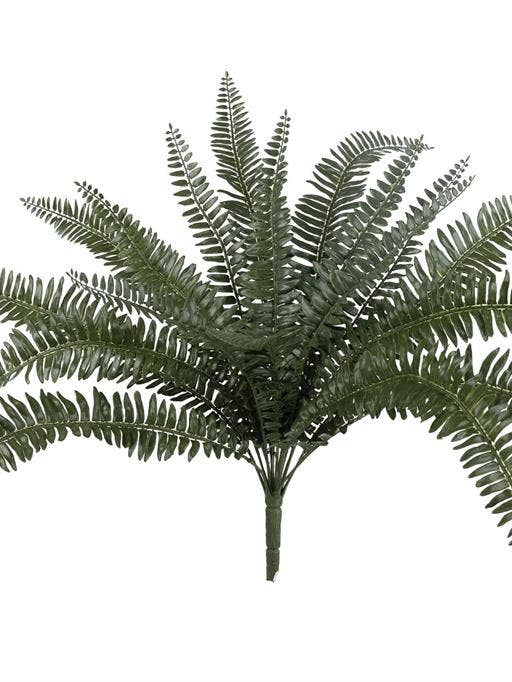 Boston Fern Bush Medium 19.69" Uv Green for wholesale by Select Artificials, Inc.
