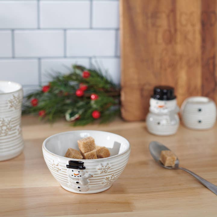 Primitives by Kathy - Wholesale Decorative Plate/Dish/Bowl - Snowman Bowl