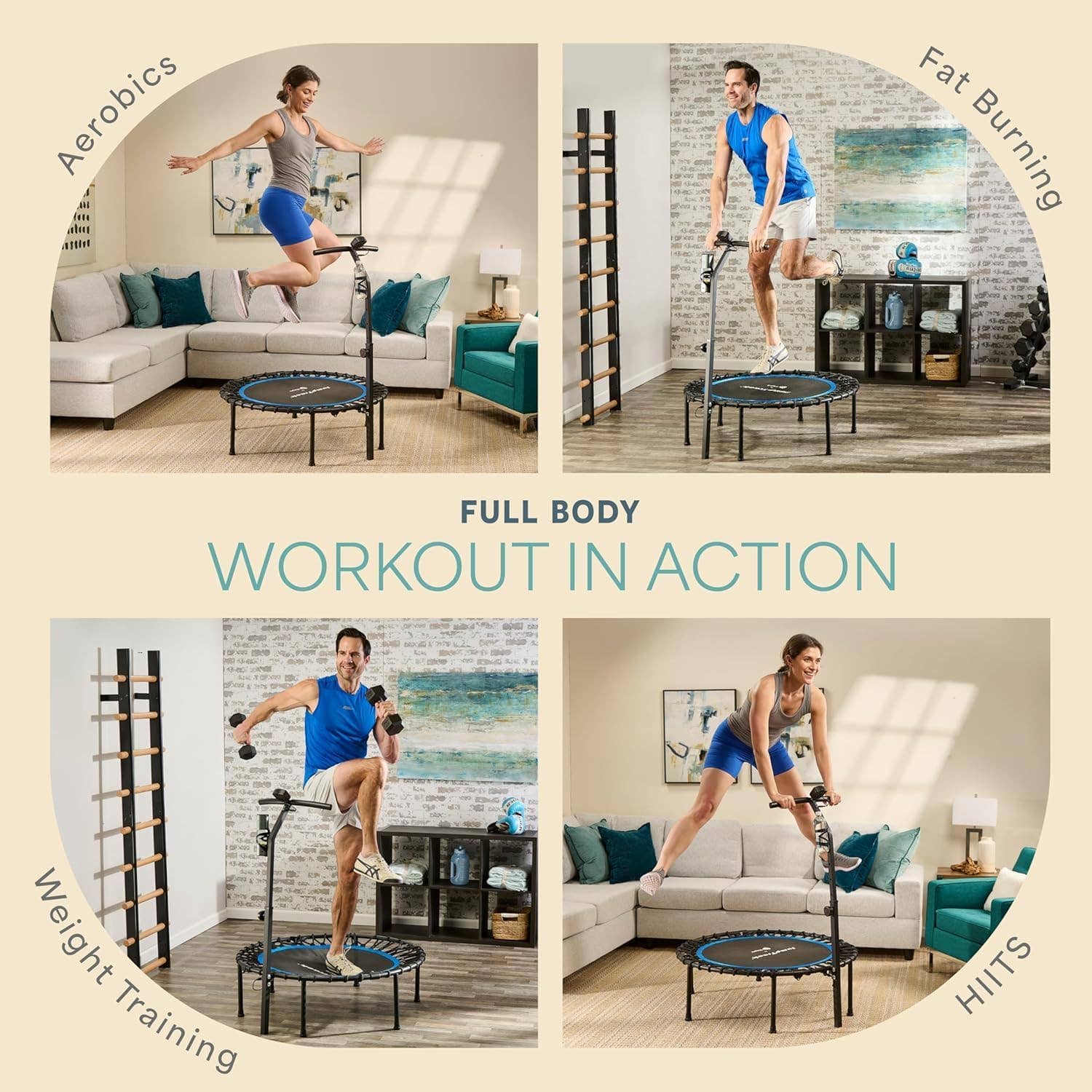 LifePro - Wholesale Fitness Equipment - Lifepro JumpTrack 40" Rebounder Trampoline with Counter 13